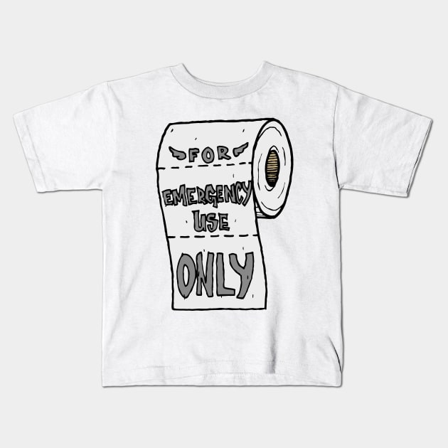 Toilet Paper - Funny Kids T-Shirt by Deadling